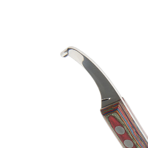 Juego de Cuchillos para Pezuñas con Mango de Madera para Ganado, Caballos, Ovejas y Cabras - Cuchillo Manual de Acero Inoxidable Duradero para Cortar Pezuñas de Animales, Fácil de Usar - Product Image 2
