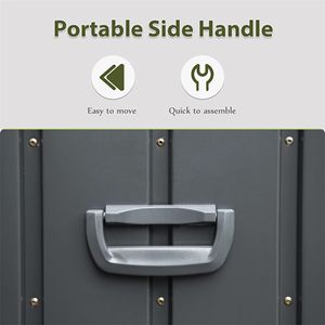 Contenitore da Esterno da 100 Galloni, Grande Box Portaoggetti da Patio con Funzione Impermeabile per Cuscini, Copricuscini, Attrezzi da Giardino, con Serratura - Product Image 3