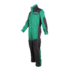 Overol de Trabajo Verde y Negro para Hombre con Bolsillos y Cierre de Cremallera para Uso Industrial - Product Image 3