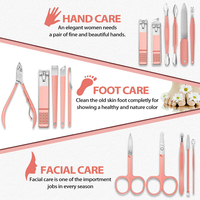 Juego de Herramientas de Pedicura de Acero Inoxidable Alemán de Lujo, 7 en 1, con Estuche de PU Duradero y Color Personalizado, para Uso Profesional