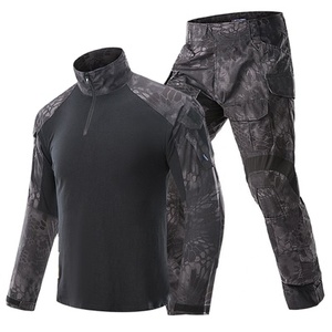 Uniforme tactique pour homme Frog, manches longues, respirant, camouflage, entraînement en plein air, marine, couleur et logo personnalisés - Product Image 1
