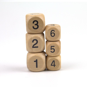 Dados de Madera Personalizables de 16-20 mm con Esquinas Redondeadas para Juegos de Beber y Juegos de Mesa, Personalización Privada Disponible - Product Image 4