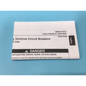 AMAT 0680-00433 CB 2P 20A 240VAC Ring TNG, 10KAIC - Équipements et pièces semi-conductrices d'occasion fiables à l'échelle mondiale - Product Image 5
