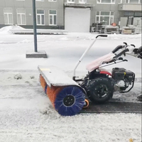 Brosse rotative robuste pour déneiger, poils résistants à l'usure pour le déneigement des trottoirs