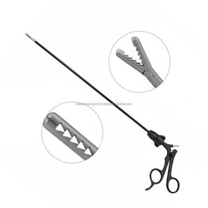 Pinzas de Pecho de Cocodrilo Laparoscópicas Profesionales Rectas de Acero Inoxidable en Múltiples Tamaños para Cirugía - Product Image 1