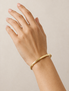 Gold Star Bangle 925 Sterling <b>Silver</b> 18k Gold Plated Cubic Zirconia Celestial Jewelry - Product Image 5