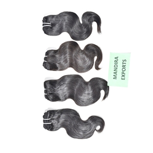 Cheveux humains vierges indiens de haute qualité, 100% bruts, alignés sur la cuticule, non traités, tissage ondulé (Bodywave), en paquet - Product Image 6