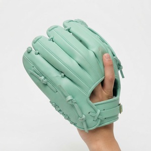 Premium Genuine Leather Baseball Glove H-Web Right-Handed Full Finger Outfield Adjustable Wrist <b>Strap</b> Practice Glove - Product Image 6