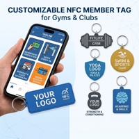 Porte-clés NFC personnalisé en PVC souple pour la réservation de cours, le paiement, le renouvellement et l'accès en club de sport – Vente en gros