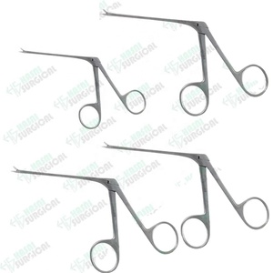 Microfórceps dentados con revestimiento negro, microfórceps rectos para los oídos, instrumentos E.N.T quirúrgicos fabricados en Pakistán - Product Image 1