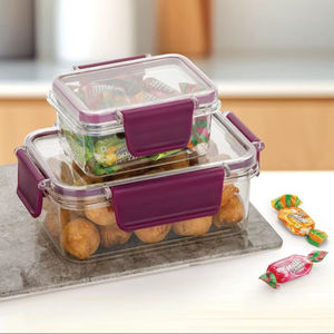 Contenants alimentaires en verre sans BPA avec couvercles à fermeture sécurisée, étanches, compatibles micro-ondes, congélateur et lave-vaisselle, pour la préparation des repas en cuisine - Product Image 1