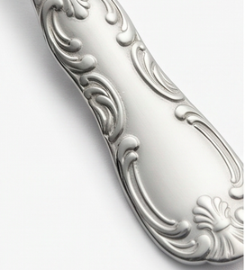 Classic Stainless Steel Serving Spoons <b>Mirror</b> Polish Fan-Shaped Design Long Handle Durable Wedding Flatware Set - Product Image 2