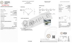 คุณภาพสูงสุด1.00 ct. เครื่องเพชรแบบสั่งทำสำหรับทำเครื่องประดับขนาด8.75มม. มีใบรับรอง CVD Lab ที่ปลูกและมีสี VS1ชัดเจน - Product Image 2