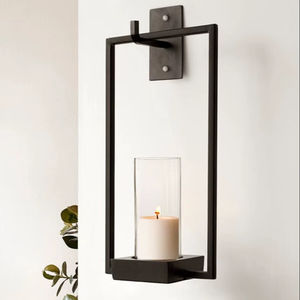 Antique Iron Wall <b>Sconce</b> With Hand Forged Detailing For Vintage Home Decor Living Room Hallway And Elegant Interior <b>Lighting</b> - Product Image 1