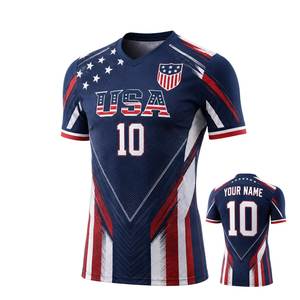 Maillots de football personnalisés en sublimation en gros - Maillots de football à manches courtes, respirants, à séchage rapide, légers, avec des designs uniques - Product Image 5