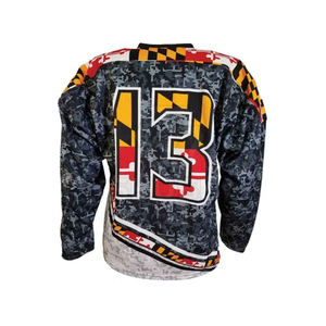 Jersey de Hockey sobre Hielo de Gran Tamaño, Personalizado OEM de Alta Calidad, Impresión Digital Premium, Antibacterial y Transpirable para Verano - Product Image 2