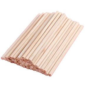 Most Sell 2026 year Unfinished Wooden Dowel Sticks Round <b>Basswood</b> Craft Rods Natural Material DIY Projects Tabletop Decorations - Product Image 2