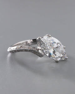 CVDDiamond 10K Or Massif F VVS-VS Carat All Cut Lab Grown Diamond Ring Cadeaux de fiançailles de luxe pour les femmes Meilleurs mariages IGI - Product Image 3