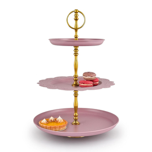 Metal Flourish <b>3</b> <b>Tier</b> <b>Cake</b> <b>Stand</b>, Round Cupcake <b>Stand</b>, <b>Cake</b> <b>Stand</b> for Decoration Metal <b>Cake</b> <b>Stand</b> - Product Image 3