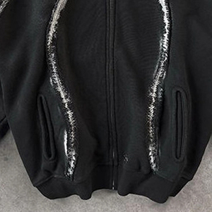 Sudadera con Capucha Personalizada con Serigrafía, Oversize, de Algodón Grueso, Estilo Vintage Lavado al Ácido, Streetwear OEM para Hombre y Mujer - Product Image 5