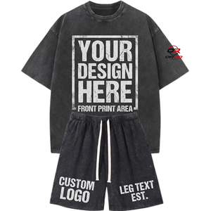 Urban Reign Men's Streetwear T-Shirt <b>Shorts</b> Set Purple Graffiti Print Summer Casual Outfit Crew Neck Knitted Breathable - Product Image 3