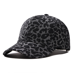 Casquette de baseball unisexe à imprimé léopard, 6 panneaux, ajustable, en sergé tendance, pour le printemps et l'été, style décontracté - Product Image 5