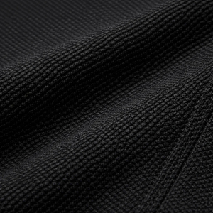 Men's <b>Black</b> Short Sleeve Cotton <b>Polo</b> <b>Shirt</b> Solid Color Casual Regular Fit Breathable Knitted Fabric - Product Image 5