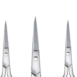 Tijeras para el pelo de la nariz, tijeras para el vello facial, tijeras pequeñas de acero inoxidable con punta recta para cejas - Product Image 5