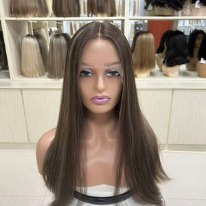 Perruques sans colle en cheveux humains naturels, longues et lisses, pré-épilées, en cheveux vierges bruts, avec dentelle transparente HD pour perruques Lace Front - Product Image 1