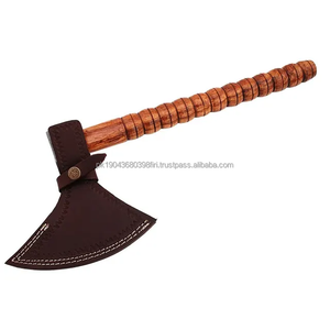 Hachas de acero de Damasco de alta calidad Uso multiusos Diferentes colores con mango de madera Precio de fábrica Diseño más popular - Product Image 1