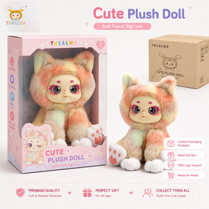TUSALMO Simpatico Peluche Gatto Personalizzato 21CM, Giocattoli per Bambini, Morbido Cotone PP, Bambola Comfort per Neonati, Supporto OEM/ODM, Regalo di Compleanno - Product Image 6