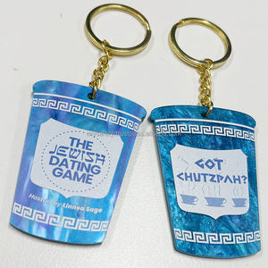 Llavero Personalizado de Moda con Forma de Diamante de Acrílico Vintage, para Hotel o Motel, con MOQ Bajo - Product Image 5