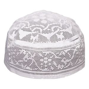 Premium Men Simple <b>Plain</b> Muslim Prayer <b>Cap</b> for Men Comfortable Soft Kufi Hat Wholesale Supply - Product Image 1