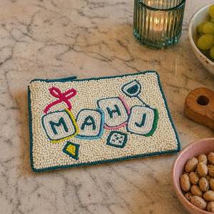 Monedero de Cuentas para Mujer, Bolsa Pequeña Hecha a Mano con Diseño de Cuentas Intrincado, Accesorio de Moda de Lujo para Monedas y Uso en Fiestas - Product Image 3