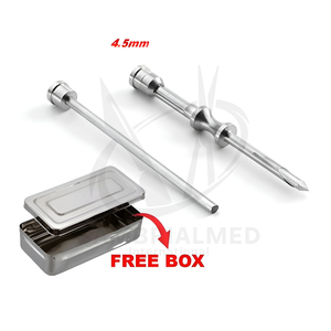 Juego de Cánulas Trocar HRT de Acero Inoxidable Reutilizables de Alta Calidad con Punta de Diamante de 4.5mm para Terapia con Pellets Hormonales Bioidénticos - Product Image 5