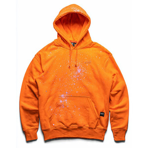Sweat-shirt à capuche pour homme de haute qualité avec logo personnalisé, manches longues, orange, imprimé galaxie, en molleton, coupe ample, décontracté, pour l'automne - Product Image 5