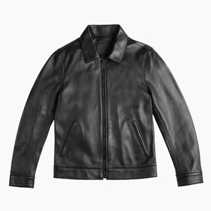 แจ็คเก็ตหนังแท้สไตล์วาร์ซิตี้คลาสสิก ลุคคนขับมอเตอร์ไซค์ แจ็คเก็ตหนังแท้สไตล์วาร์ซิตี้แฟชั่นสำหรับฤดูหนาว - Product Image 3