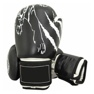 Guantes de Boxeo Profesionales de Cuero de Alta Calidad con Acolchado Elástico para Entrenamiento de Artes Marciales, Venta al Por Mayor Personalizada - Product Image 2