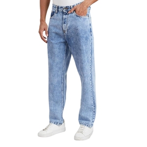 Jeans de Algodón de Corte Holgado para Hombre |   Cintura Media |   Suelto y Relajado |   Pantalones Vaqueros Extra Grandes - Product Image 1