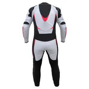 Combinaison de course moto pour homme à manches longues, en cuir véritable personnalisé, protection de haute qualité pour la moto et les courses automobiles. - Product Image 5