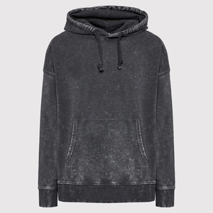 Sweat à capuche d'hiver pour homme, vente en gros, personnalisé, toucher doux, 100% coton molletonné, effet délavé, avec poche avant - Product Image 1