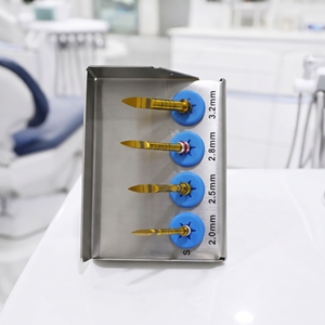 <b>Electric</b> Dental Surgical Guide Drill Kit 8Pcs Stainless Steel Gold Implant Pilot Burs Long/Short Drills Implantology <b>Instrument</b> - Product Image 2