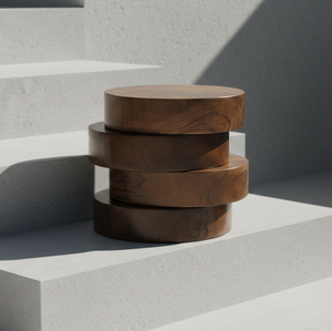 Rae Handmade Teak Wooden <b>Stool</b> Contemporary Minimalist Design Eco-Friendly Finish Durable Easy Clean Home Decor Resort Furniture - Product Image 4