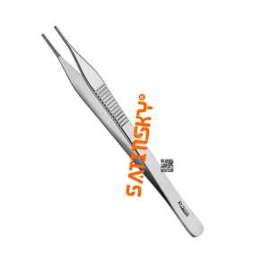 Pince à tissu de pouce 17 CM Instruments de microchirurgie Acier inoxydable AISI 420 Manuel certifié CE de source réputée - Product Image 1