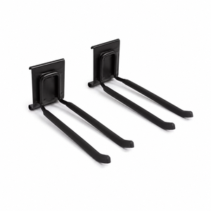 Wall Mounted Double Wide <b>Hook</b> 2mm Garage Rail System Durable Utility Heavy-duty Steel Storing Folded Chairs GAPHKS007 - Product Image 1