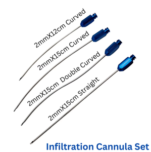 Cánula de Infiltración Curva Premium con Cierre Luer, Cánula Tumescente de Acero Inoxidable de Grado Quirúrgico para Áreas Contorneadas - Product Image 4