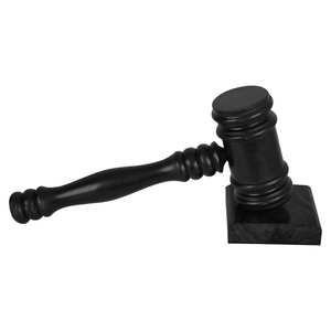 Maillet de cérémonie en bois noir de qualité supérieure, maillet maçonnique, maillet de juge, accessoires pour réunions de loge - Product Image 2