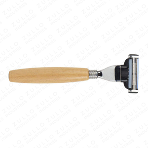 Rasoir de sécurité à double tranchant avec manche en bois naturel, outil de toilettage pour hommes, avec options de logo personnalisé OEM - Product Image 4