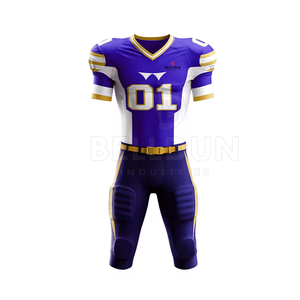 Custom Logo Breathable American Football Uniform Professional Made Sports Wear American Football Uniform For Online Sale - Product Image 2