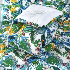 Tropical <b>Comforter</b> <b>Set</b> Printed 100% Cotton T-150 All-Season Breathable Home Use - Product Image 3